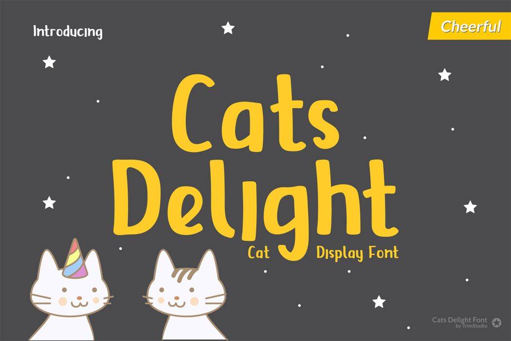 Cats Delight Font sample