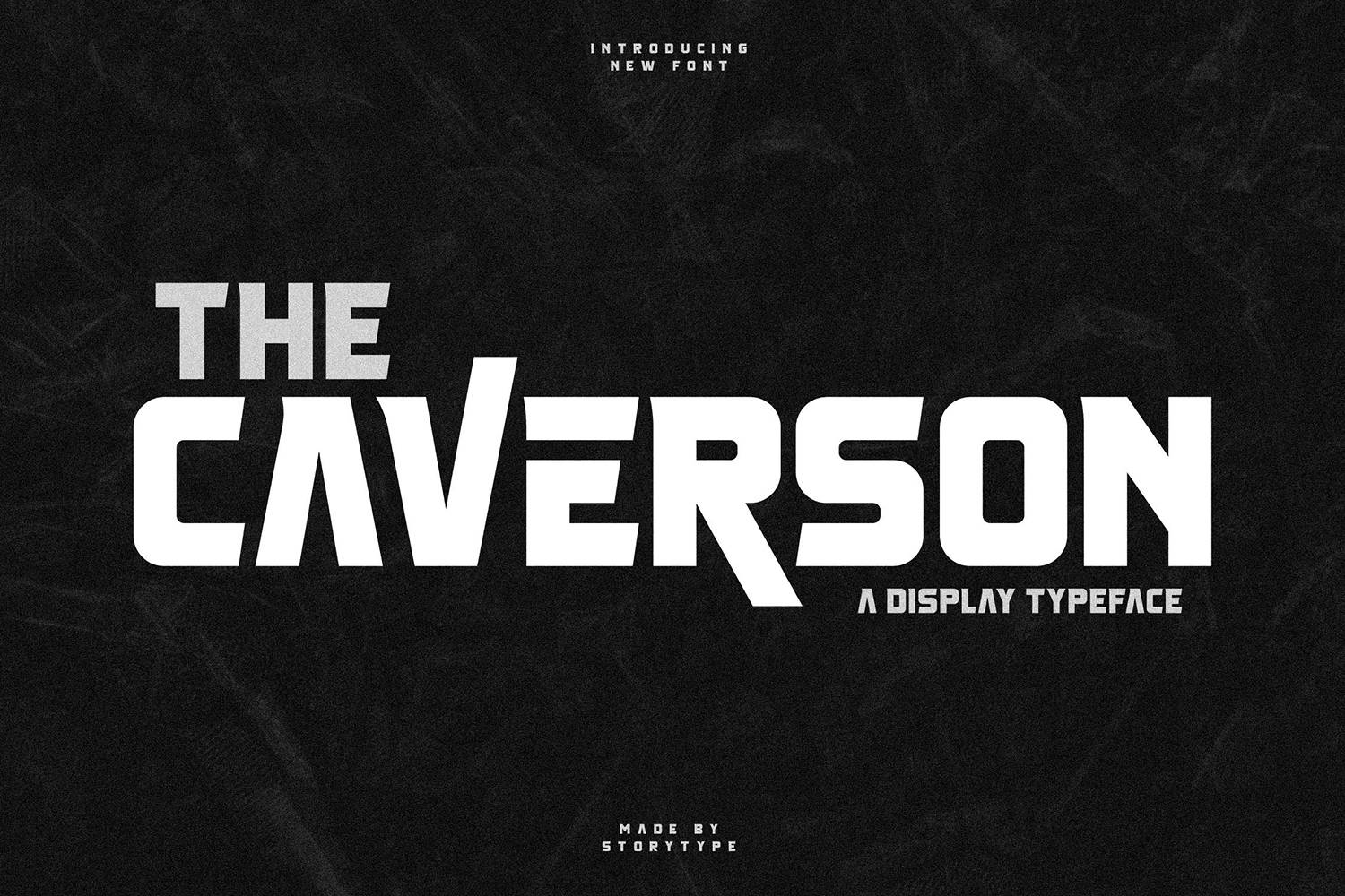 Caverson Font sample