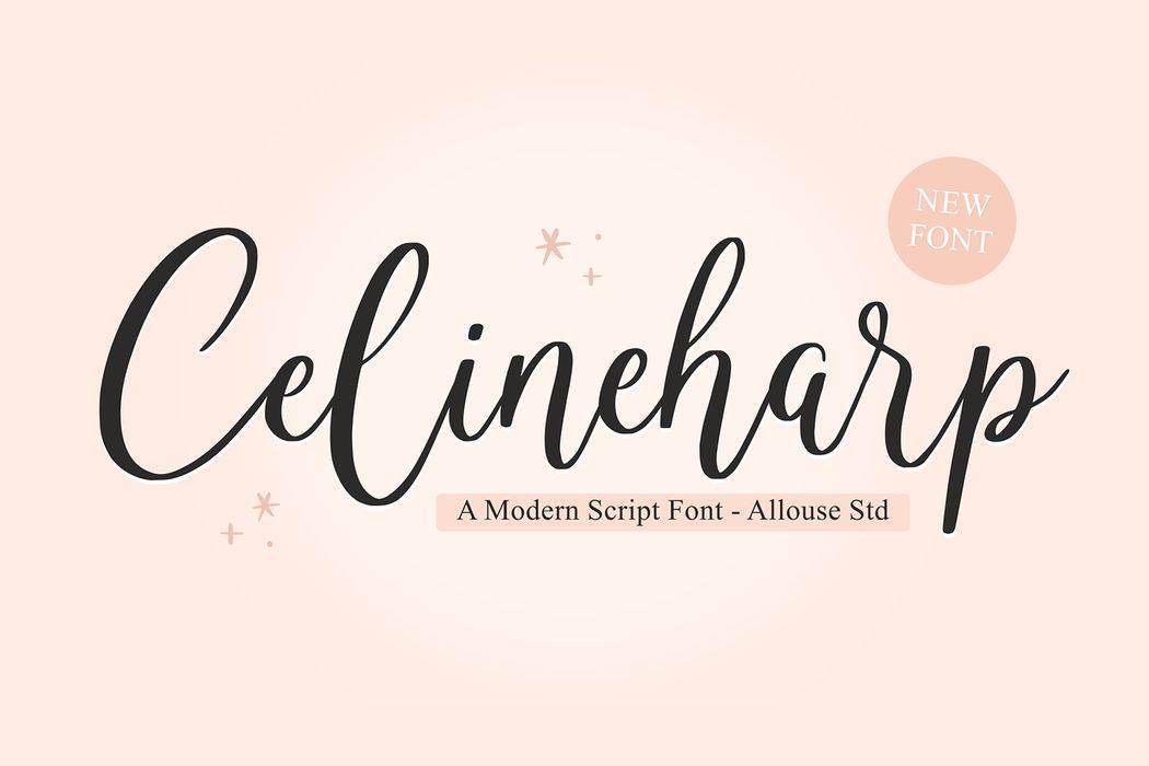 Celineharp Font sample
