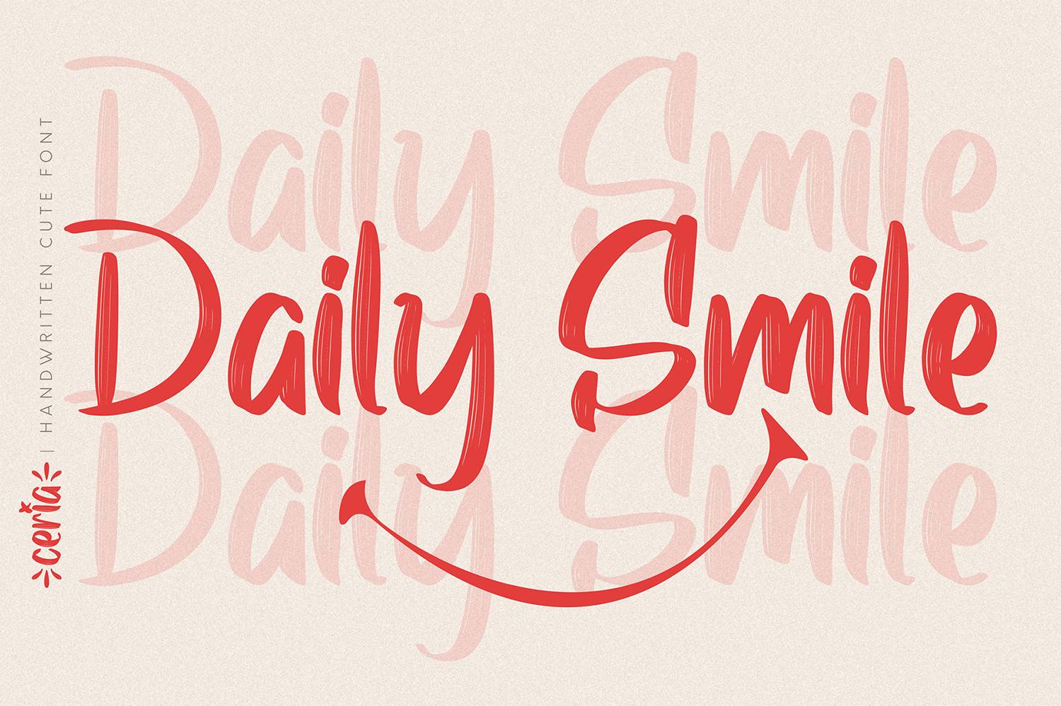 Ceria Font sample