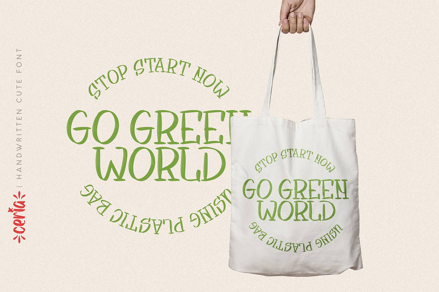 Ceria Font sample