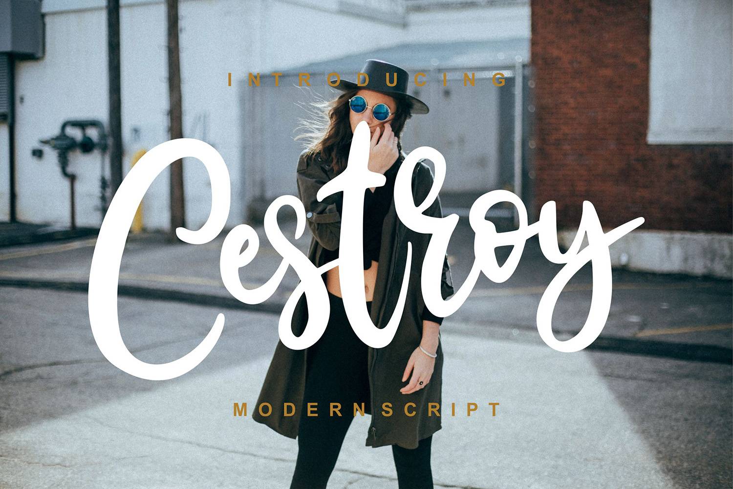 Cestroy Font sample