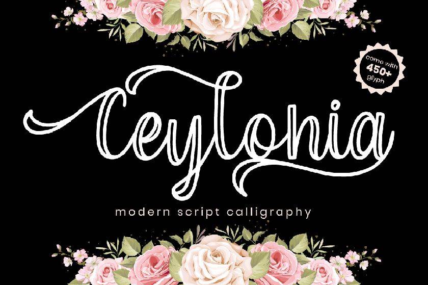 Ceylonia Font sample