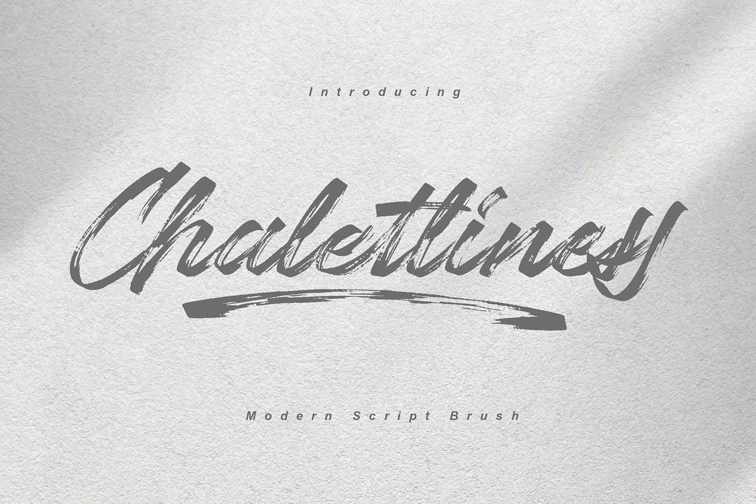 Chaletliness Font sample