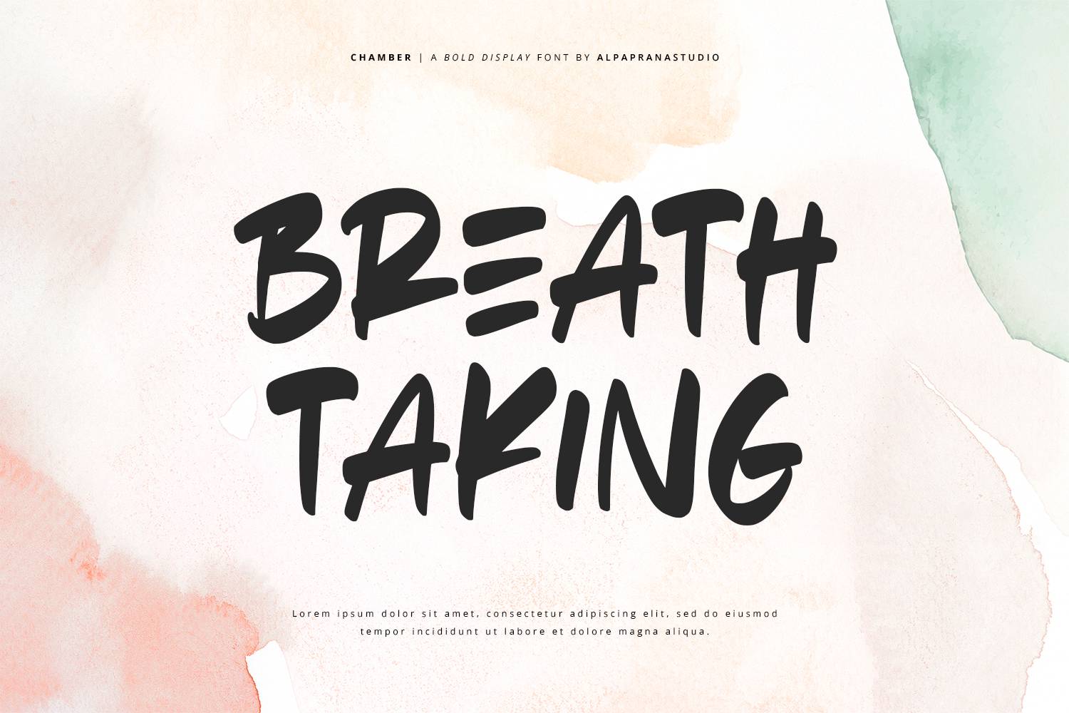 Chamber Font sample