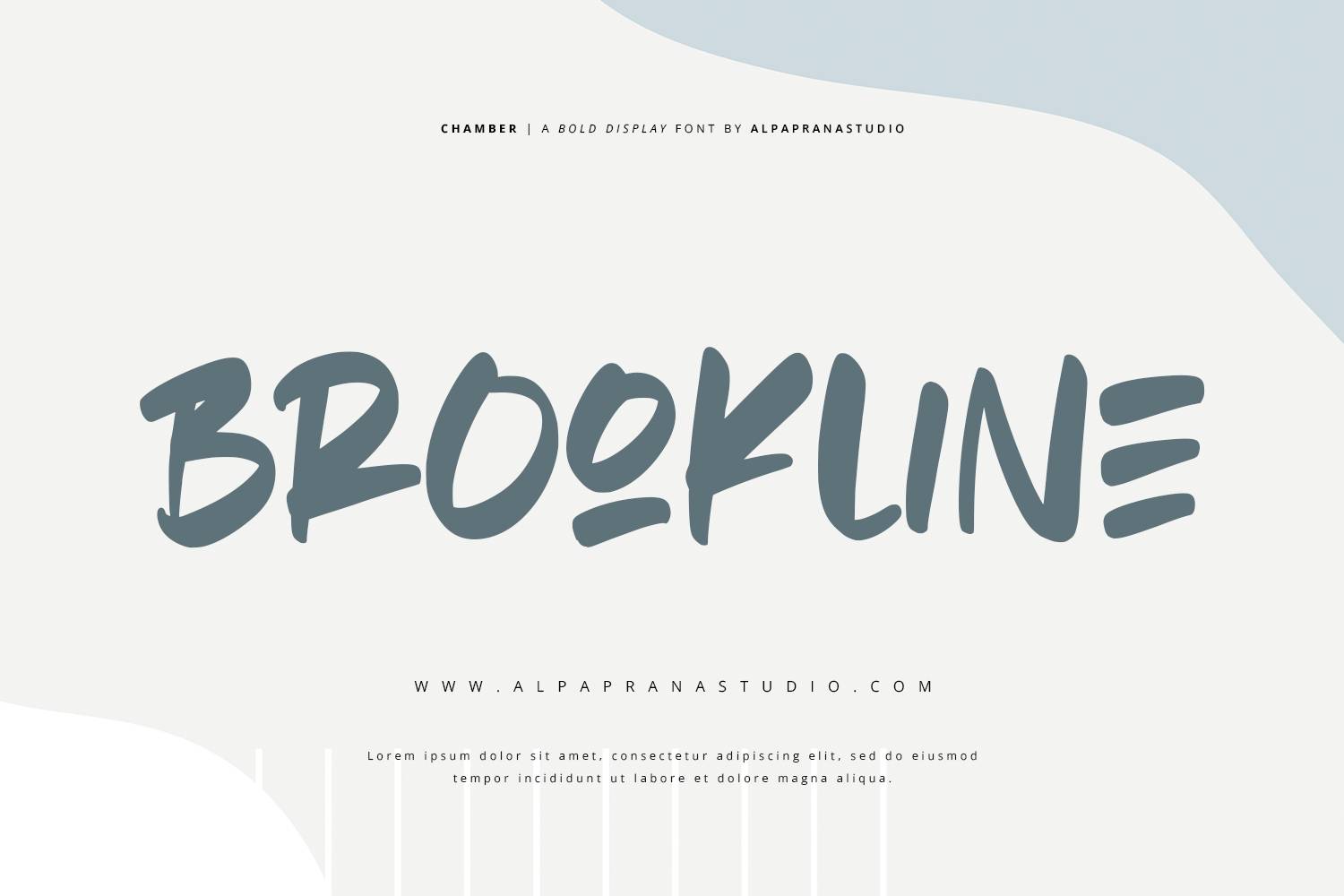 Chamber Font sample