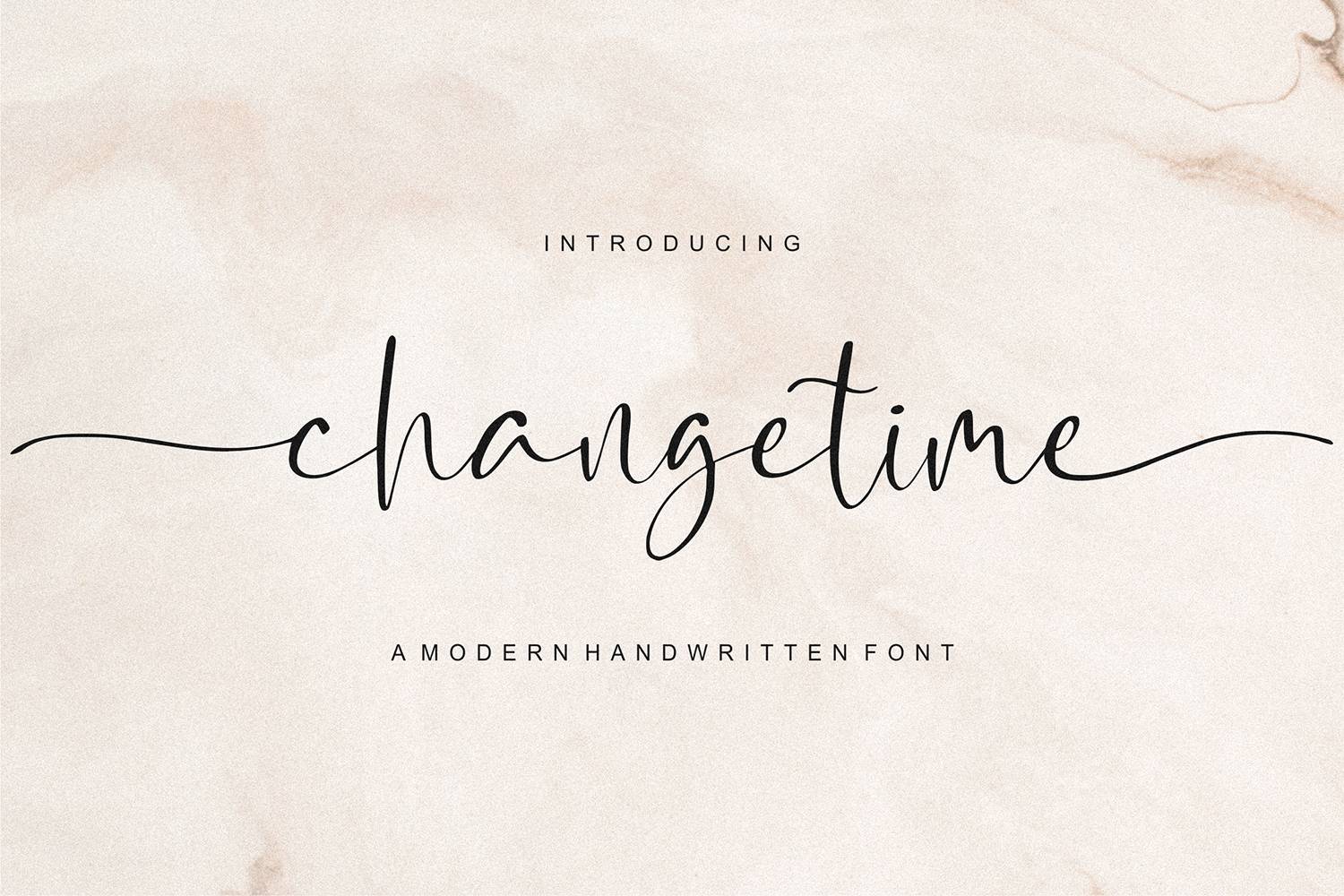 Changetime Font sample