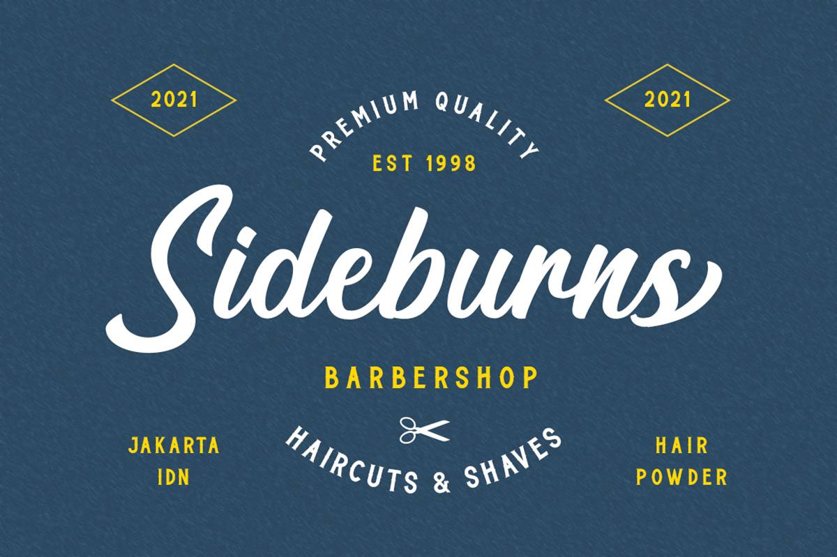 Charlington Font sample