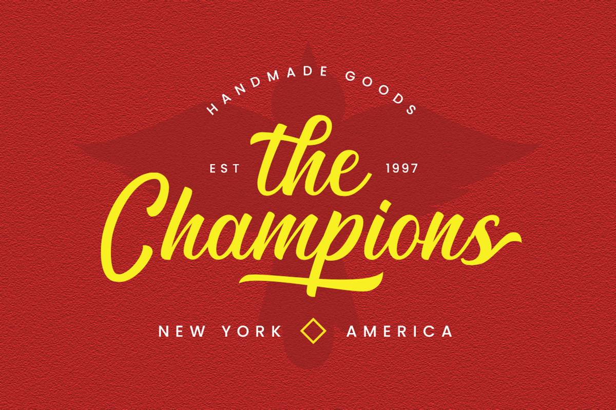 Charlington Font sample