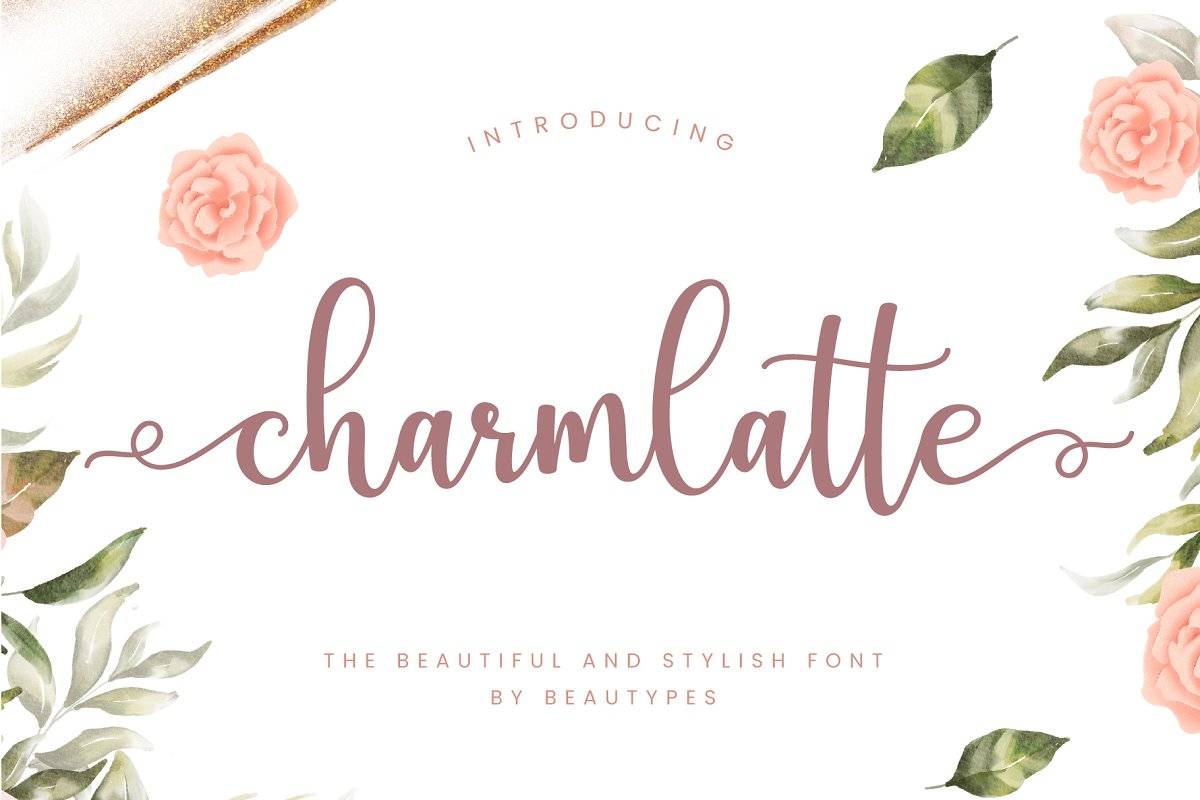 Charmlatte Font sample