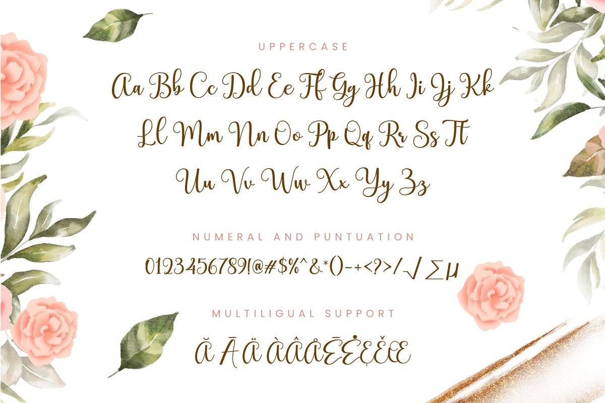 Charmlatte Font sample