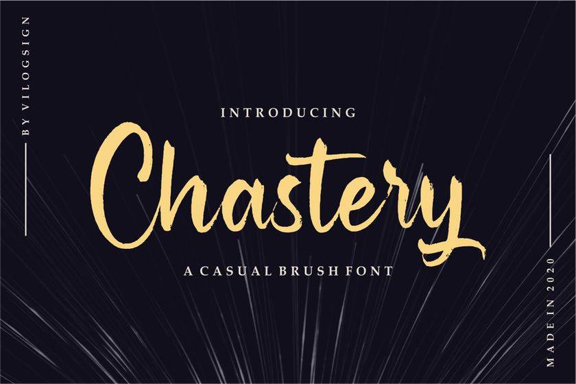Chastery Font sample