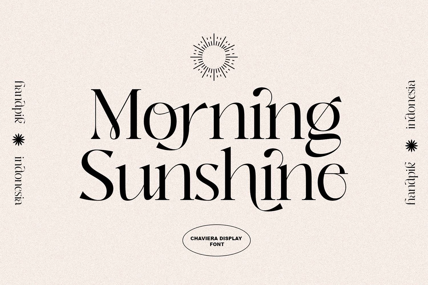 Chaviera Font sample