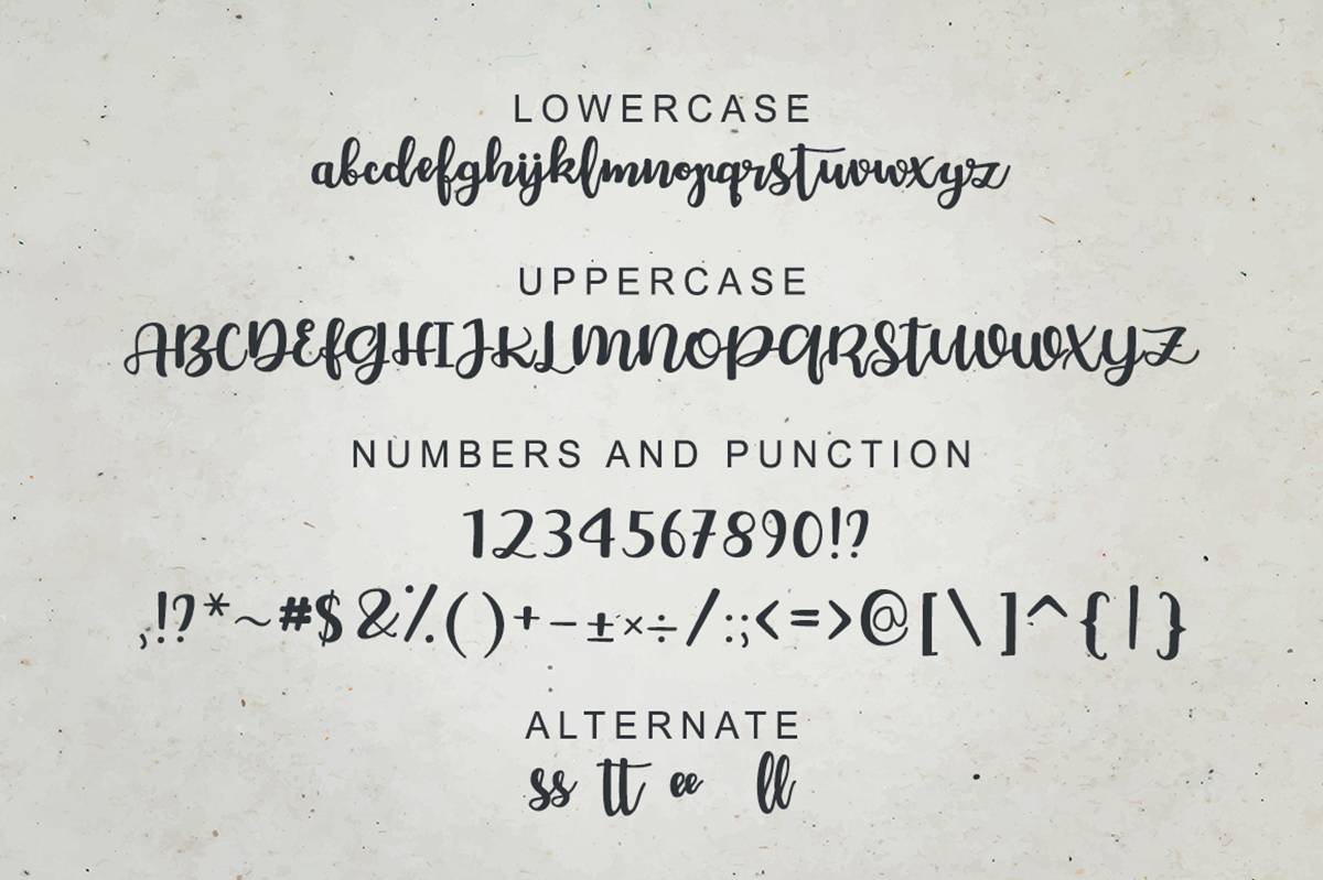 Chellion Font sample