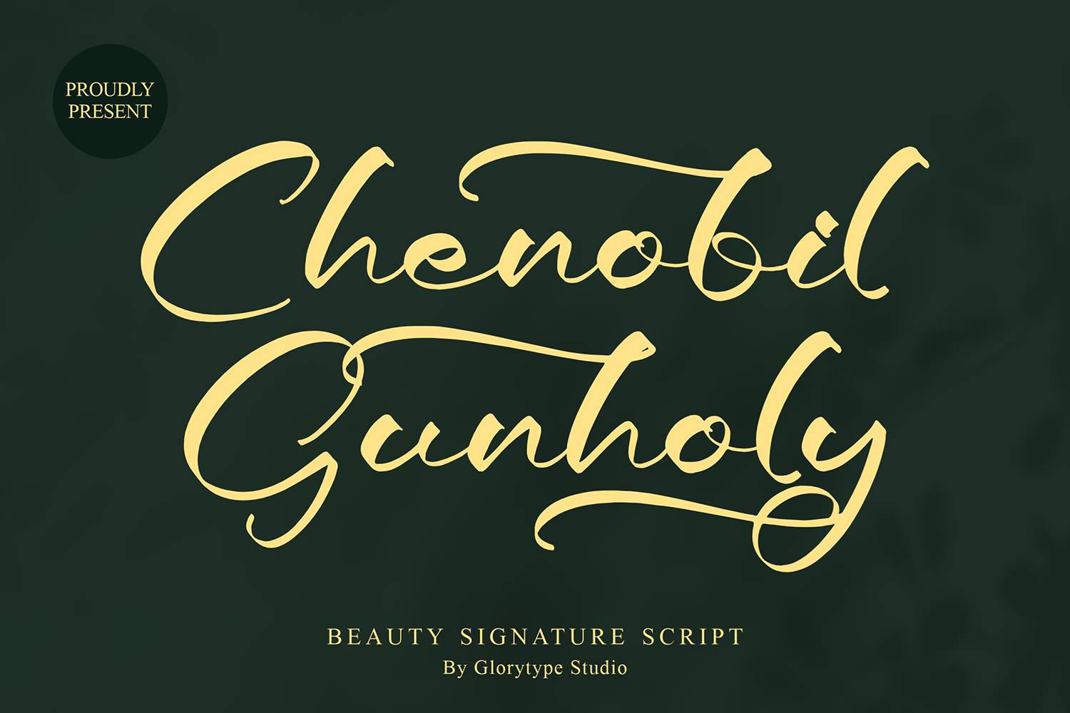 Chenobil Gunholy Font sample