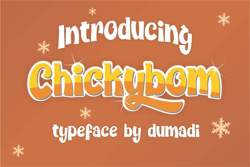 Chickybom Font sample
