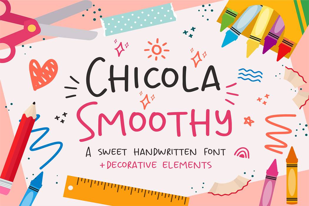 Chicola Smoothy Font sample
