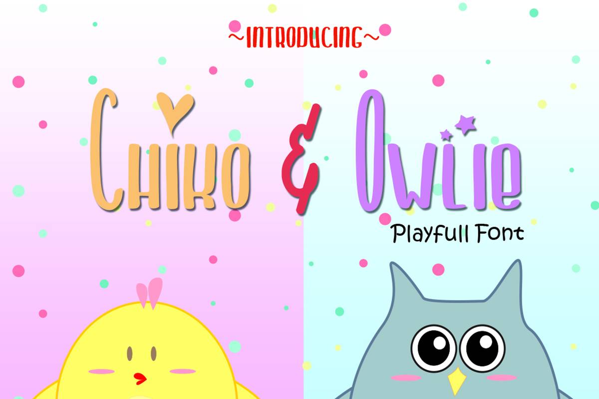 Chiko & Owlie Font sample