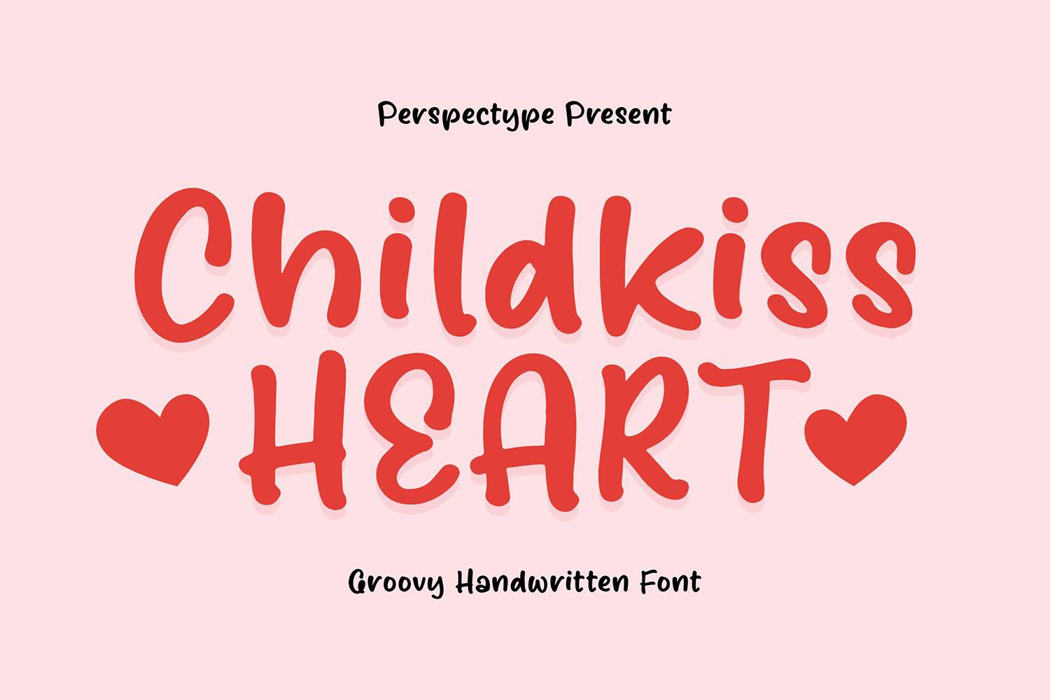 Childkiss Heart Font sample