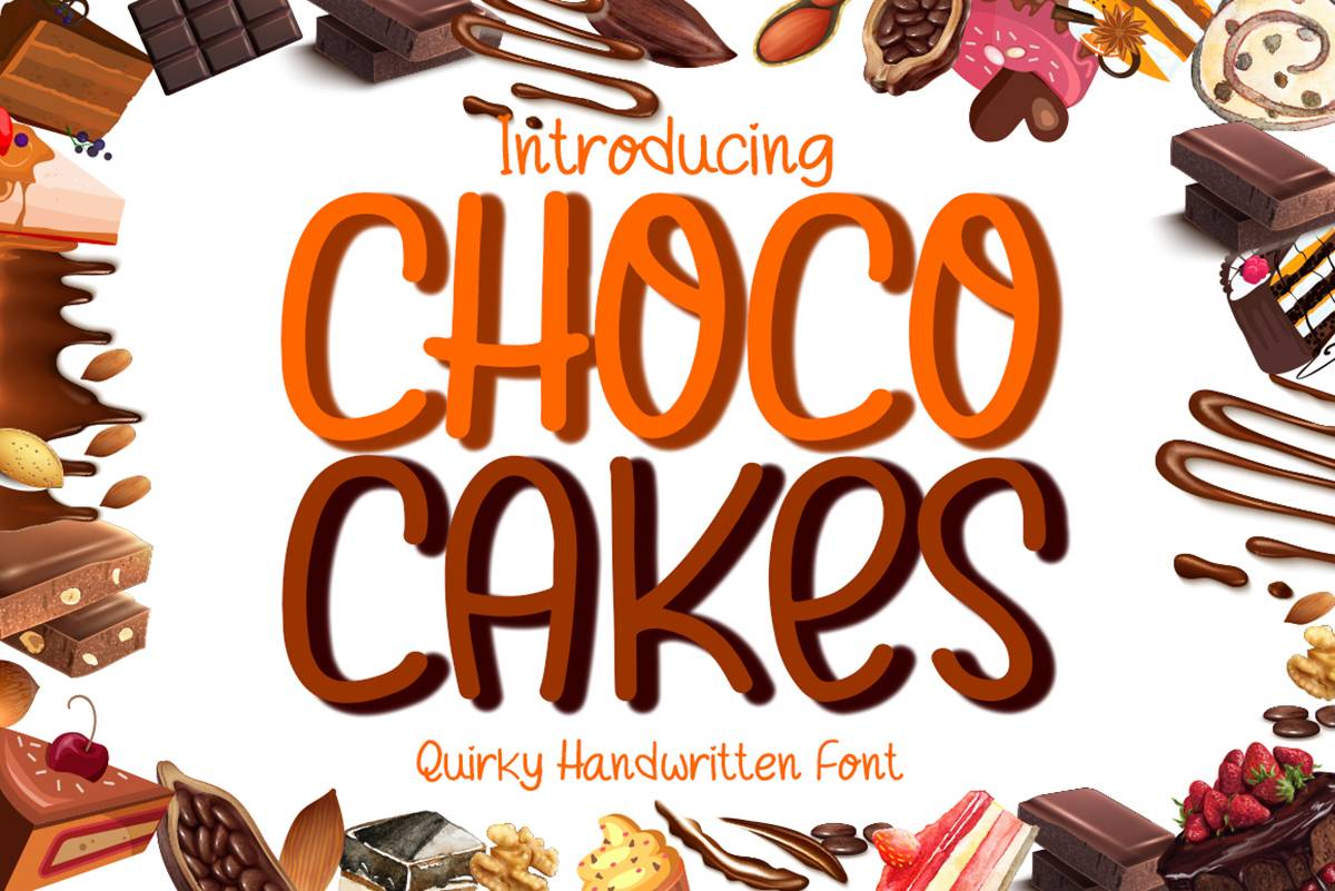 Choco Cake Font sample