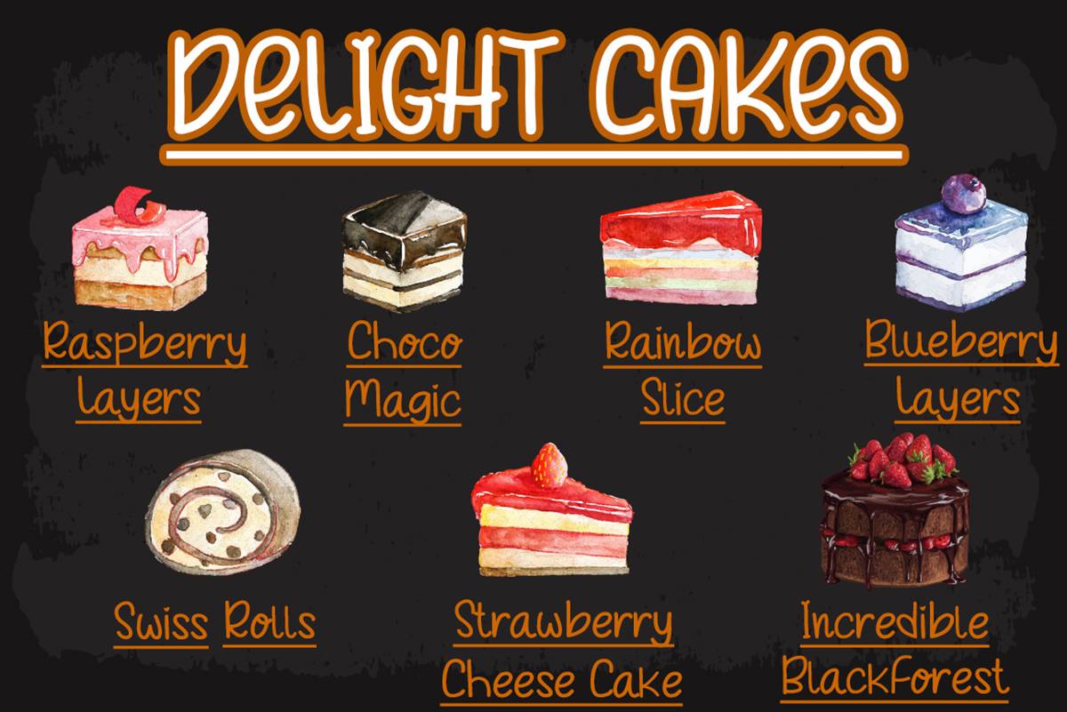 Choco Cake Font sample