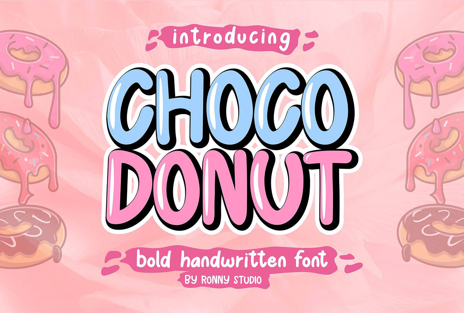 Choco Donut Font sample