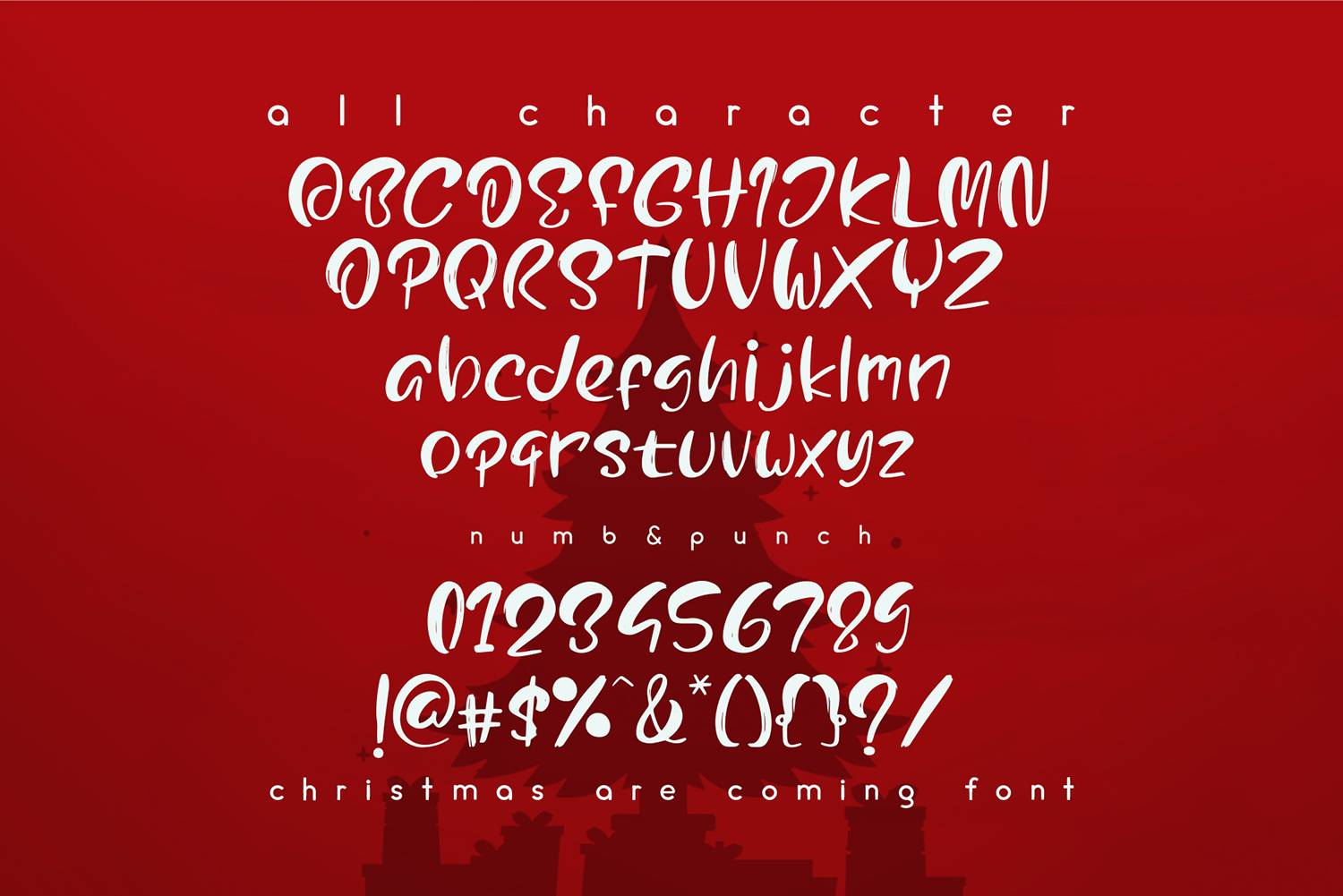 Christmas Are Coming Font sample