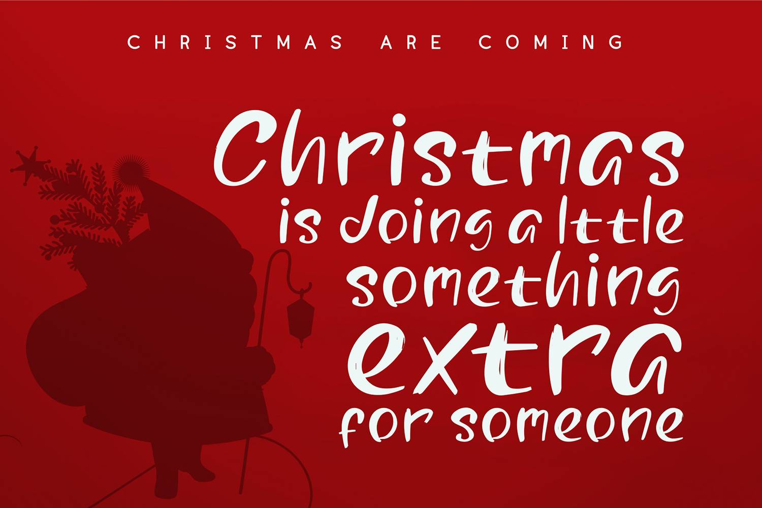 Christmas Are Coming Font sample