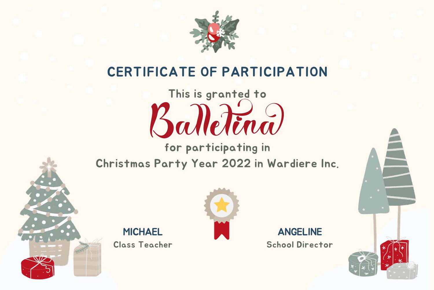 Christmas Celebration Font sample