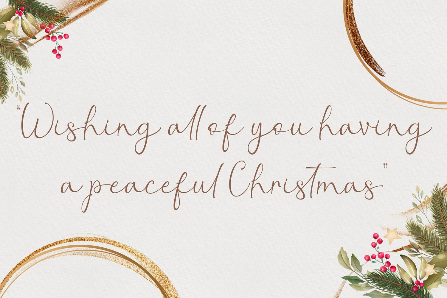 Christmas Leaf Font sample