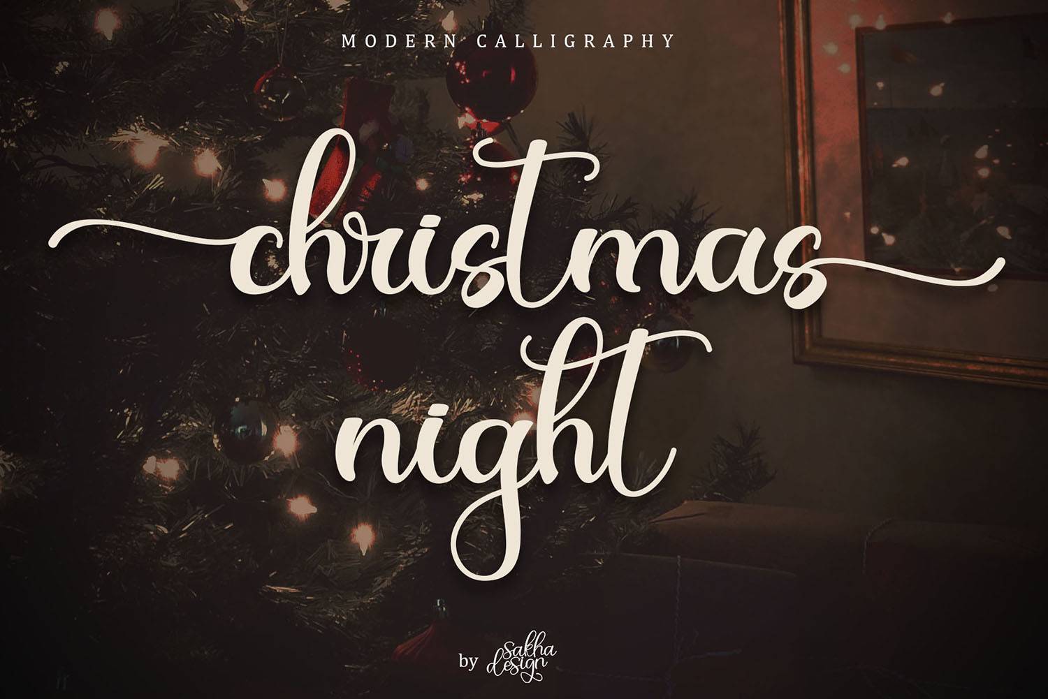 Christmas Night Font sample