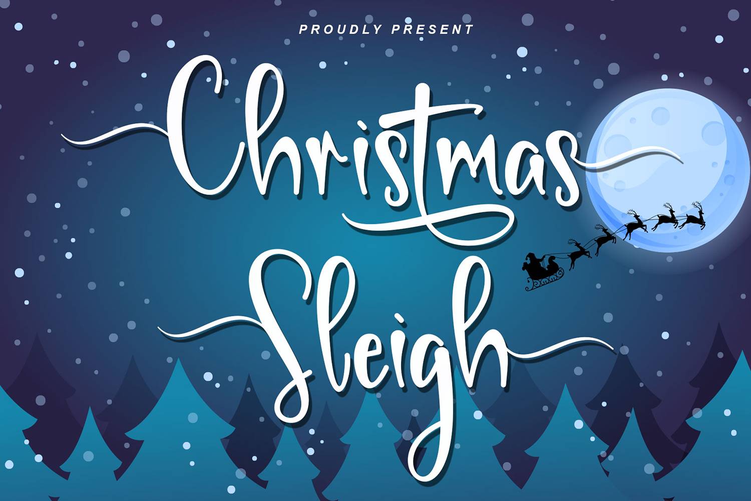Christmas Sleigh Font sample