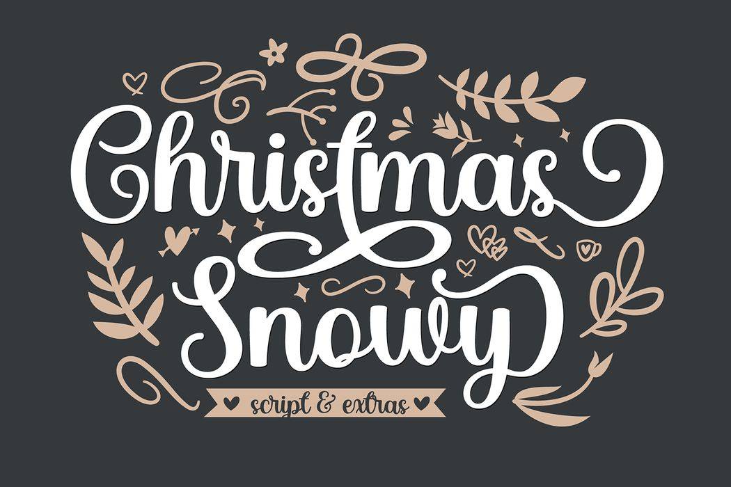 Christmas Snowy Font sample