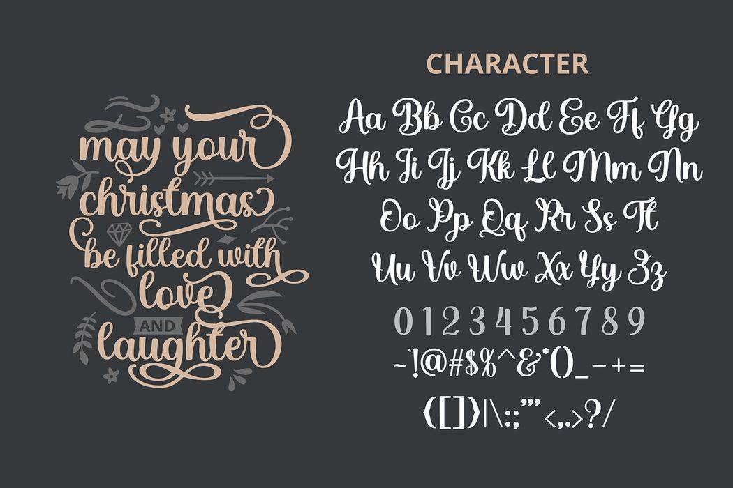 Christmas Snowy Font sample