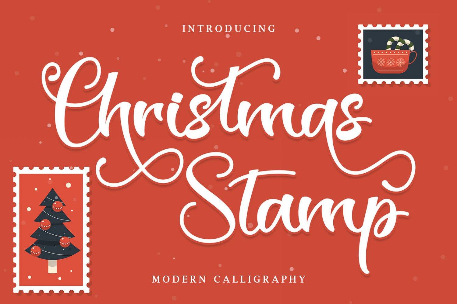 Christmas Stamp Font sample