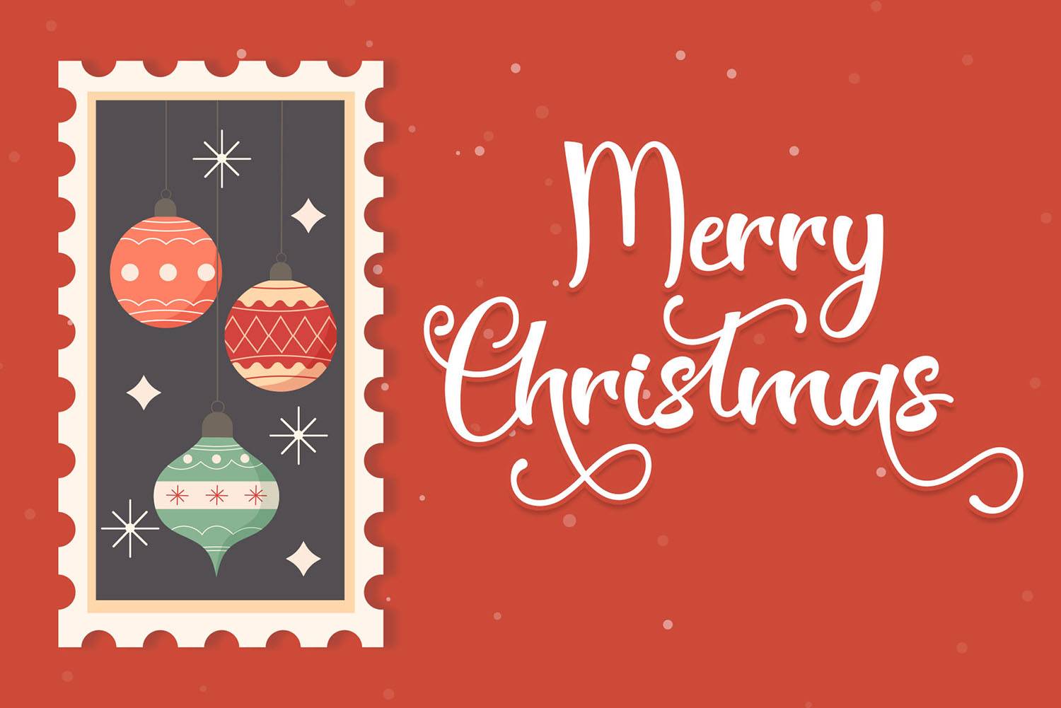 Christmas Stamp Font sample