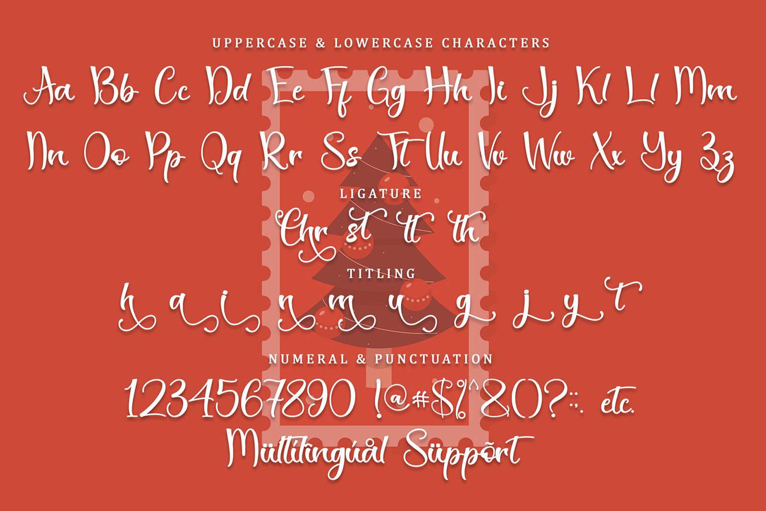 Christmas Stamp Font sample