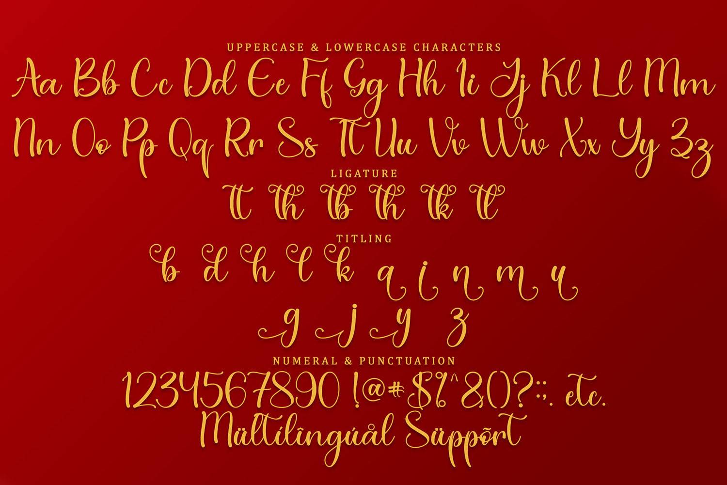 Christmas Theme Font sample