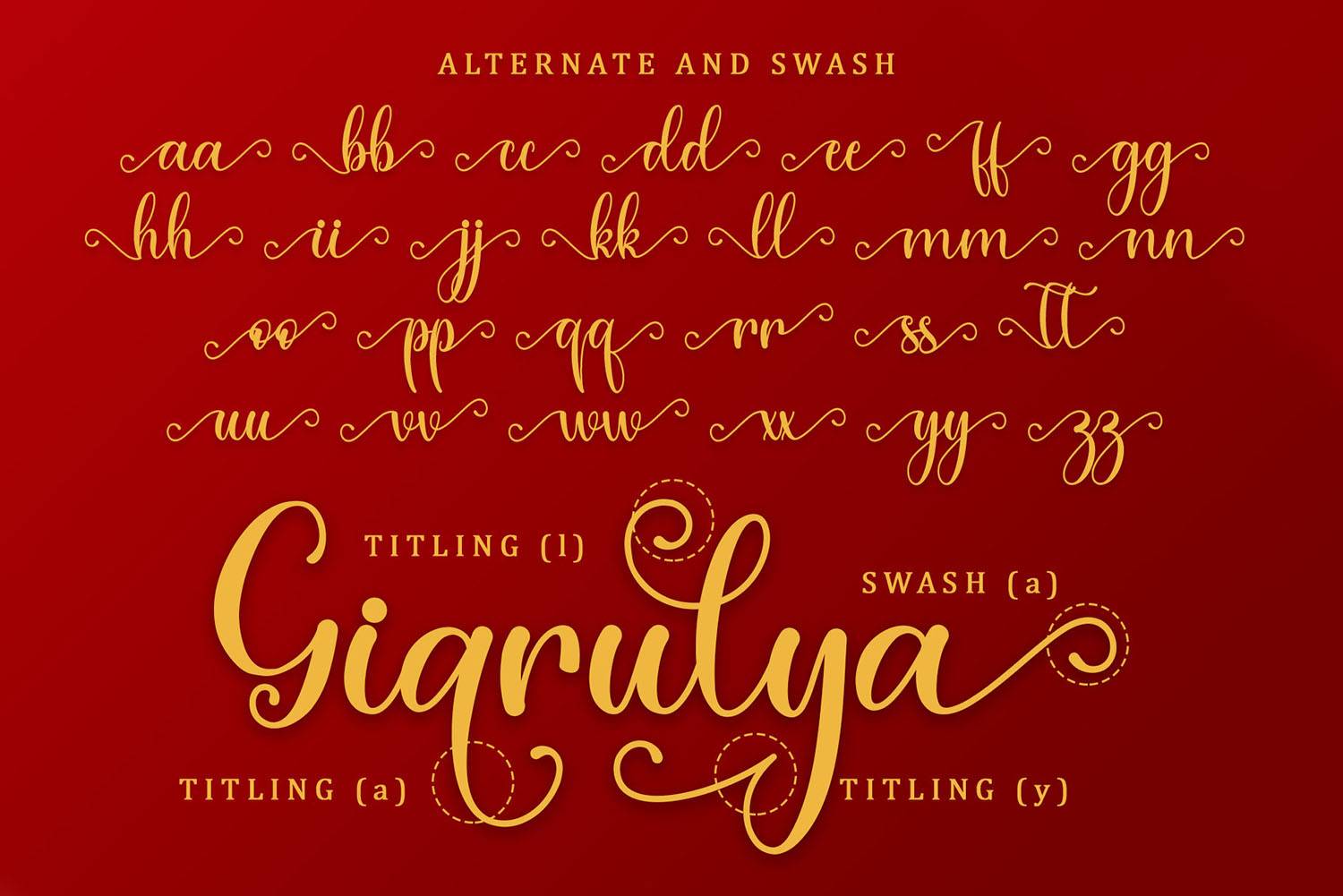 Christmas Theme Font sample