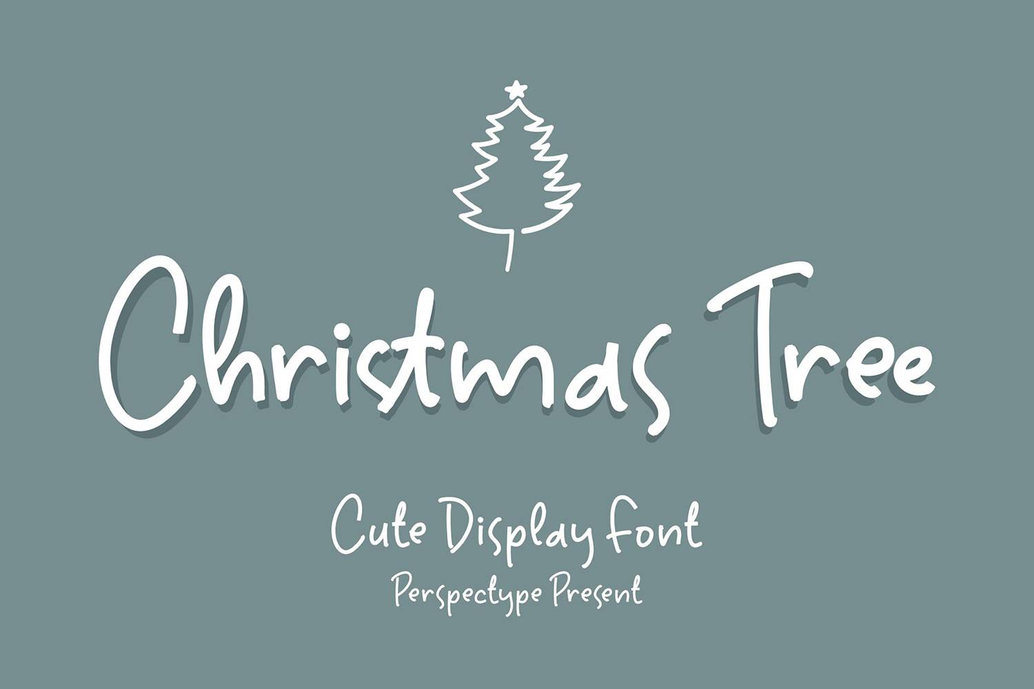 Christmas Tree Font sample