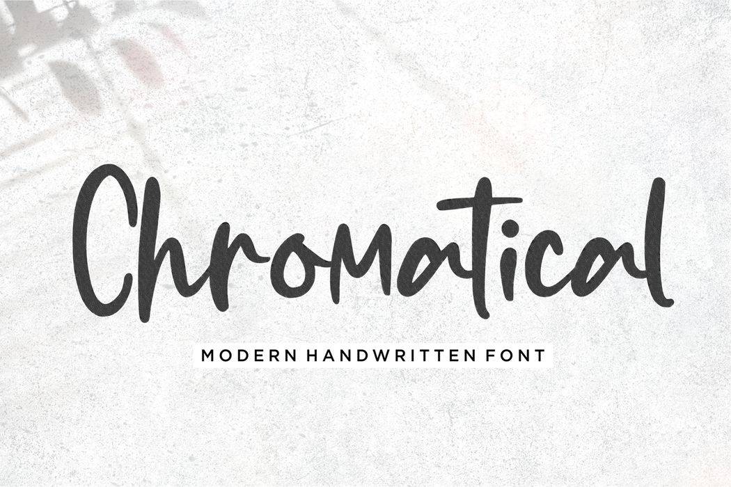 Chromatical Font sample