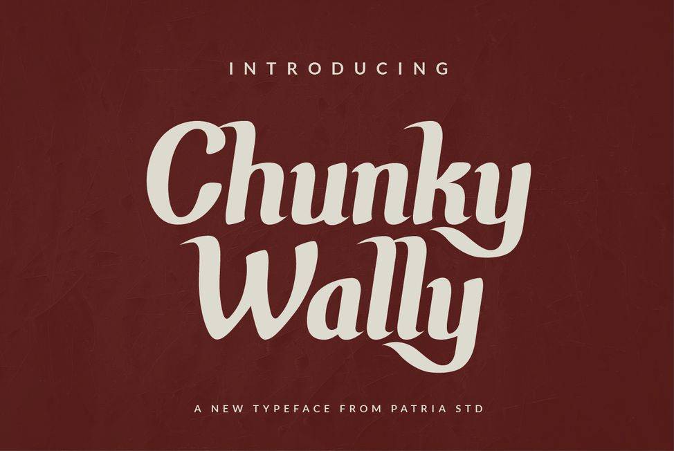 Chunky Wally Font sample
