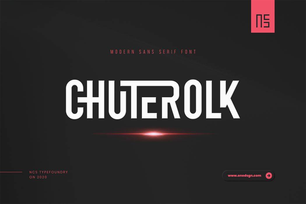 Chuterolk Font sample