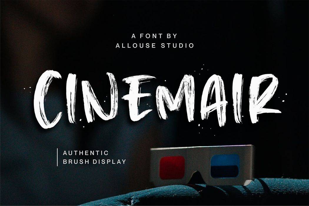 Cinemair Font sample