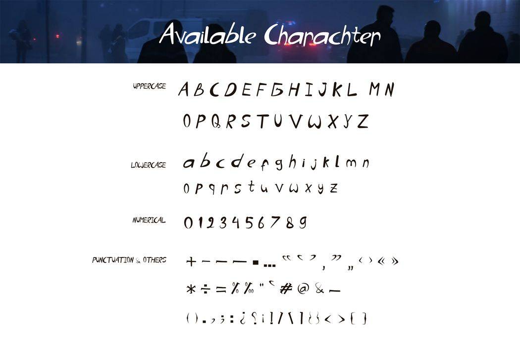 Cinematica Font sample