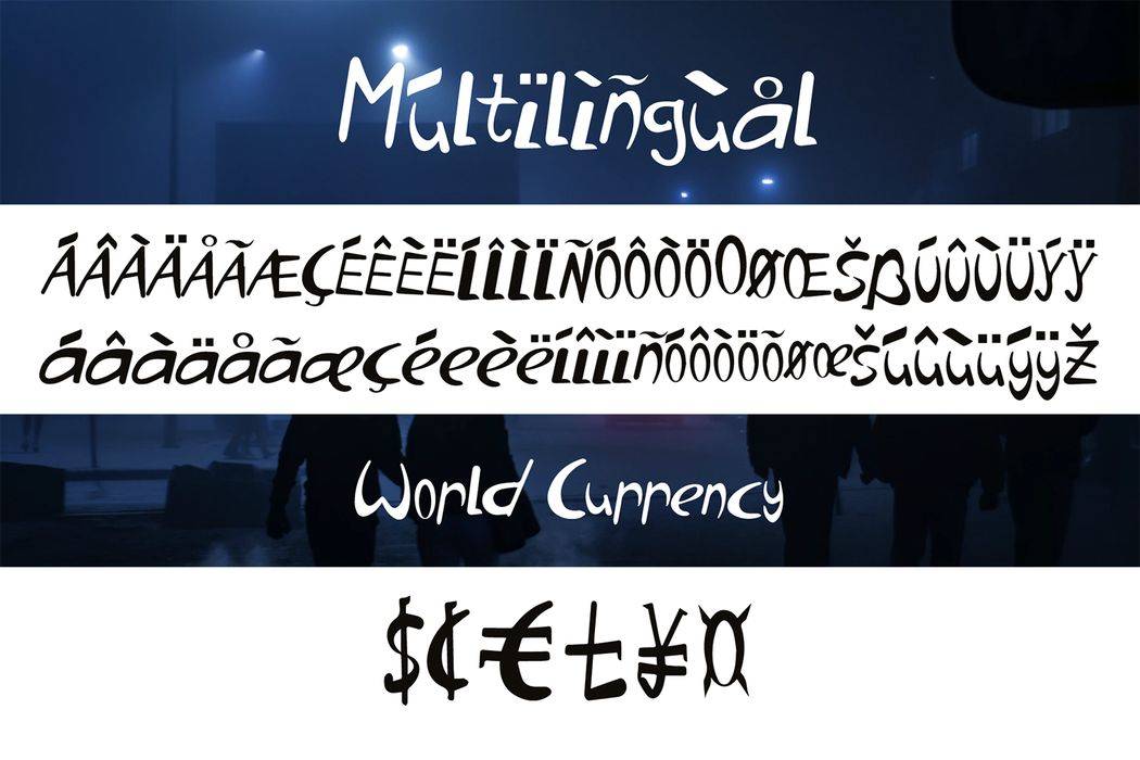 Cinematica Font sample