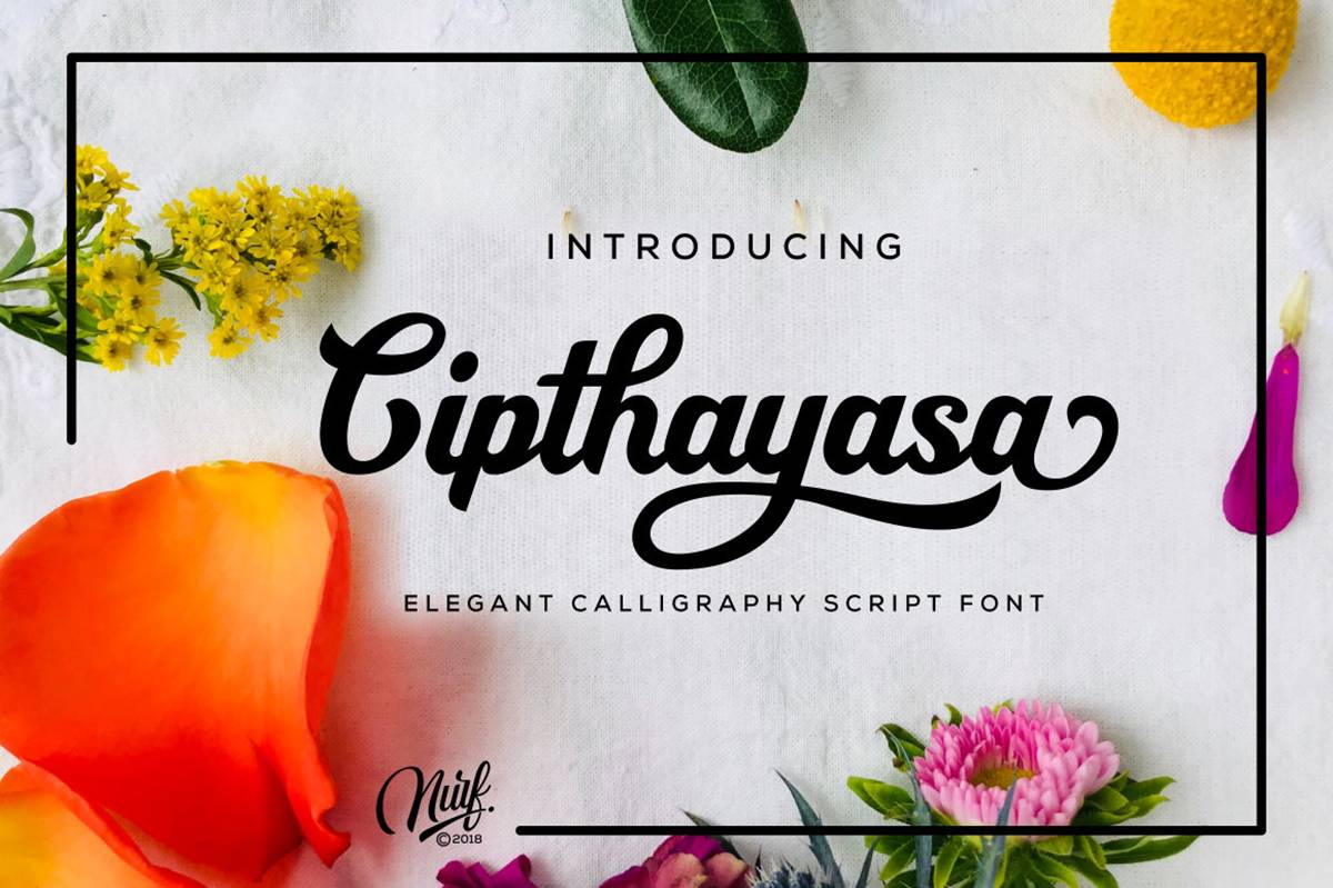 Cipthayasa Font sample
