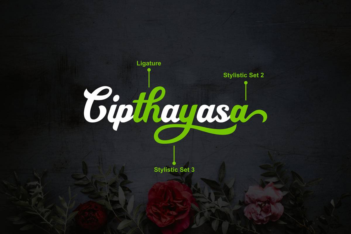 Cipthayasa Font sample