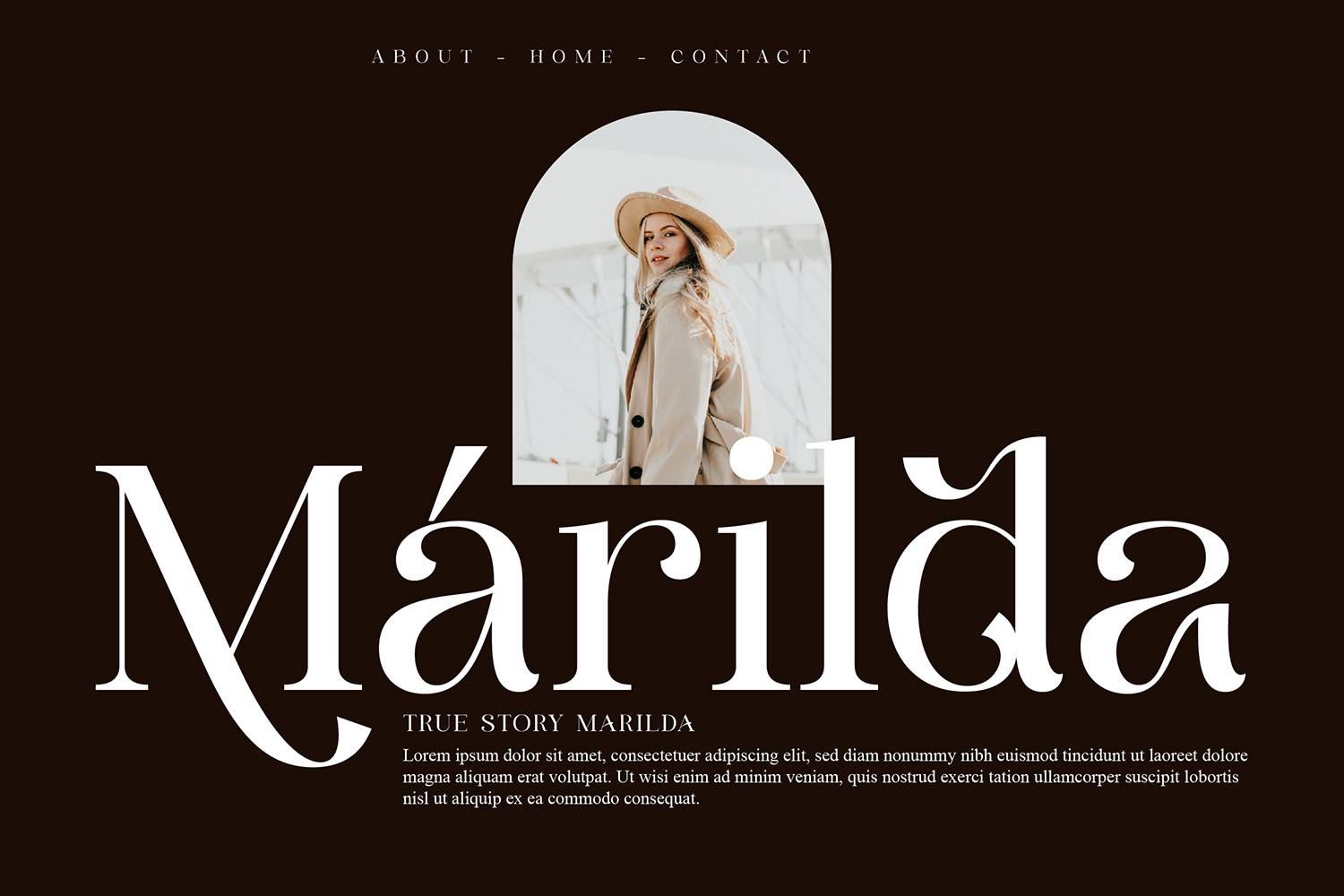 Clarine Typeface Font sample