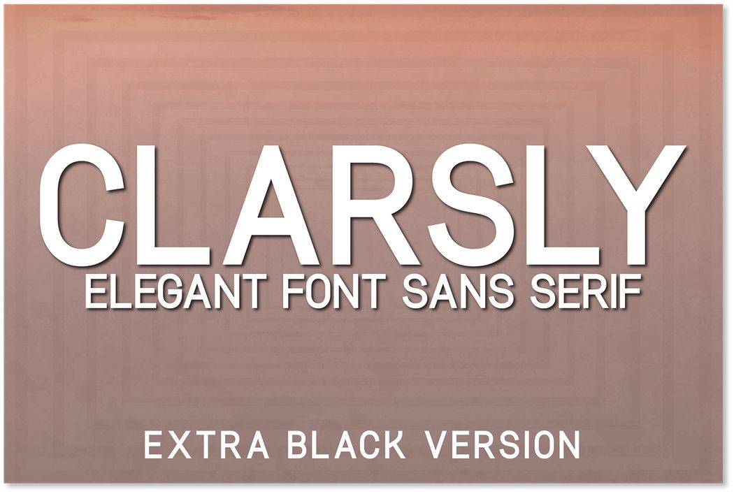 Clarsly Font sample